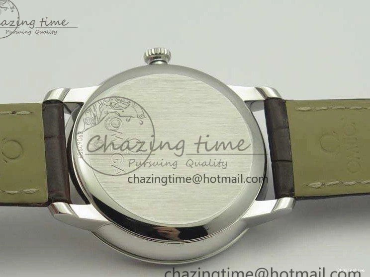 0801 De Ville Prestige Real Power Reserve SS TW 1:1 Best Edition White Dial SS Markers On Leather Strap A Breathable 8095
